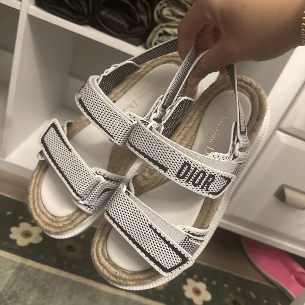Dior Black and White Women's Sandals